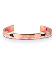 Tom Hope Pulsera Hybrid 2 RG open Bangle Rosa M