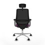PIQUERAS Y CRESPO Silla de oficina Mardos con mecanismo Sincro, Morado y Negro