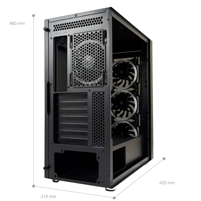 LC-Power LC-802B-ON Black Wanderer X Gaming Case LC-Power LC-802B-ON Black Wanderer X Gaming Case