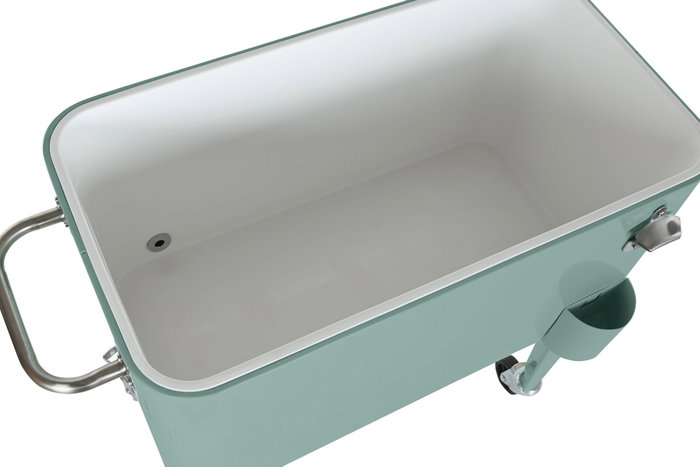 DKD Home Decor Nevera Acero PP 74x43x80 Azul Celeste DKD Home Decor Nevera Acero PP 74x43x80 Azul Celeste