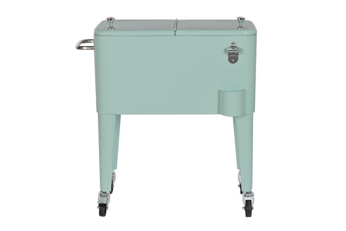 DKD Home Decor Nevera Acero PP 74x43x80 Azul Celeste DKD Home Decor Nevera Acero PP 74x43x80 Azul Celeste