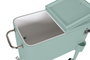 DKD Home Decor Nevera Acero PP 74x43x80 Azul Celeste