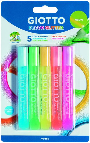 Cola Glitter Glue Giotto Lapiz Neon 5X10,5Ml/G (Set de 12) Cola Glitter Glue Giotto Lapiz Neon 5X10,5Ml/G (Set de 12)