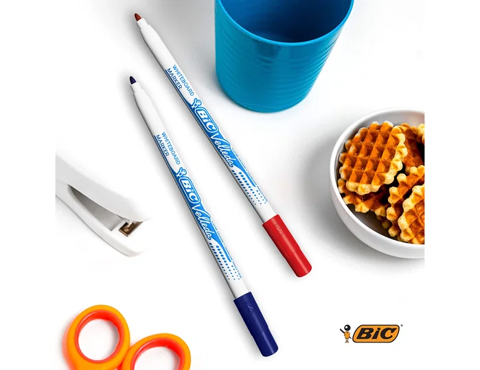 Bic Velleda Rotulador para pizarra rojo punta redonda 2,8 mm Bic Velleda Rotulador para pizarra rojo punta redonda 2,8 mm