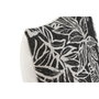 DKD Home Decor Cojín de Poliéster Impreso Negro y Blanco 45x15x45 cm