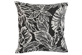 DKD Home Decor Cojín de Poliéster Impreso Negro y Blanco 45x15x45 cm