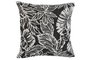 DKD Home Decor Cojín de Poliéster Impreso Negro y Blanco 45x15x45 cm
