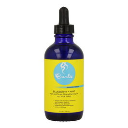 Curls Blueberry & Mint Scalp Tratamiento 120 ml - Tratamiento estimulante del cuero cabelludo para combatir la caspa