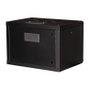 EQUIP EPM-07-6045-B-CBAA Bastidor de pared rack 19 pulgadas, 7HE, 600x450mm, puerta de cristal, negro