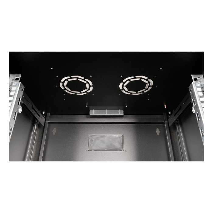EQUIP EPM-07-6045-B-CBAA Bastidor de pared rack 19 pulgadas, 7HE, 600x450mm, puerta de cristal, negro