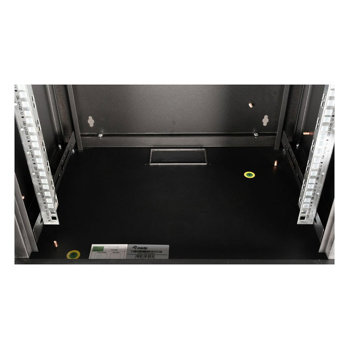EQUIP EPM-07-6045-B-CBAA Bastidor de pared rack 19 pulgadas, 7HE, 600x450mm, puerta de cristal, negro