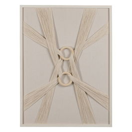 Cuadro Beige Dm-Madera Decoración 60 X 3 X 80 cm