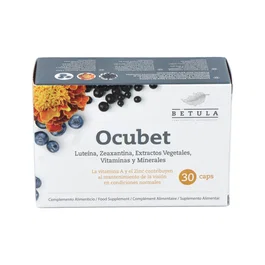 BETULA Ocúbet 30 Cápsulas Bienestar Ocular Luteína Zeaxantina