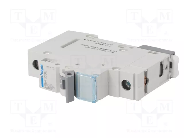 HAGER Interruptor magnetotérmico MBN 6A 1P 6kA
