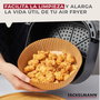 Fackelmann Bandeja de Papel Redondo para Airfryer, 50 Unidades, Filtros de Aceite, Papel de Hornear