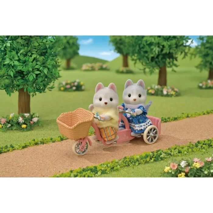 Sylvanian Families Hermanos Husky y su Tándem