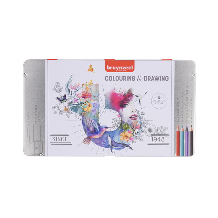 Talens Bruynzeel Lápices de Colores Colouring & Drawing Edición Coleccionista con Surtido Estuche 70 ud Talens Bruynzeel Lápices de Colores Colouring & Drawing Edición Coleccionista con Surtido Estuche 70 ud