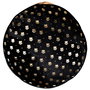 The Concept Factory Mon Chat Mon Ch Cojín para Mascotas Negro con Dorado, Diámetro 60 cm, Altura 10 cm