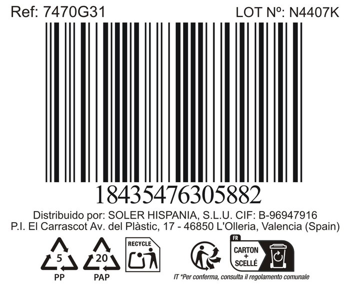 La Mediterranea Taza Savina 200ml, pack de 24 unidades