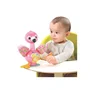 VTech Funny Flamingo AACHW45346: juguete de desarrollo con forma de flamenco rosa para niños de 9 a 36 meses, con sonidos, melodías y ventosa
