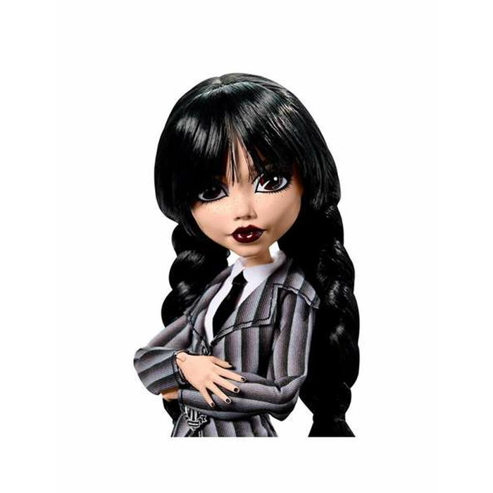 Mattel Monster High x Wednesday Muñeca Wednesday Addams con Uniforme de Academia Nevermore y Cosa