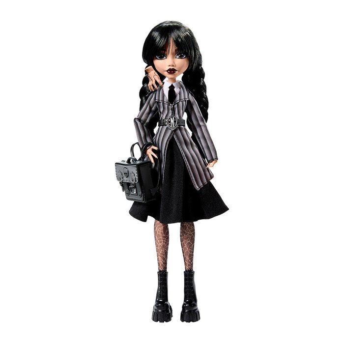 Mattel Monster High x Wednesday Muñeca Wednesday Addams con Uniforme de Academia Nevermore y Cosa