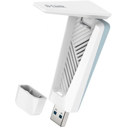 D-Link Adaptador USB WiFi 6 AX1800 AX18U 1800Mbps con Antena Desplegable y USB 3.0 para PC y Portátil