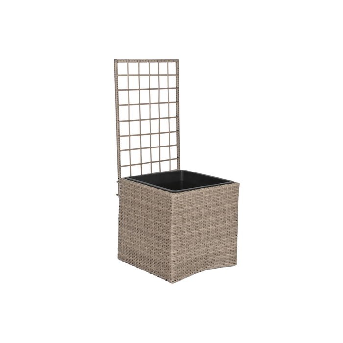DKD Home Decor Macetero de Ratán Sintético Celosía Natural 78x48x116 cm DKD Home Decor Macetero de Ratán Sintético Celosía Natural 78x48x116 cm