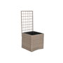 DKD Home Decor Macetero de Ratán Sintético Celosía Natural 78x48x116 cm