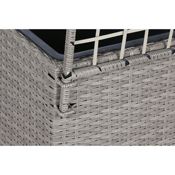 DKD Home Decor Macetero de Ratán Sintético Celosía Natural 78x48x116 cm DKD Home Decor Macetero de Ratán Sintético Celosía Natural 78x48x116 cm