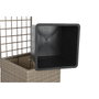DKD Home Decor Macetero de Ratán Sintético Celosía Natural 78x48x116 cm