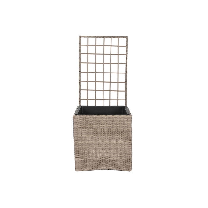 DKD Home Decor Macetero de Ratán Sintético Celosía Natural 78x48x116 cm DKD Home Decor Macetero de Ratán Sintético Celosía Natural 78x48x116 cm