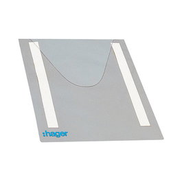 Hager Plantasche Klarsicht DIN A4 FZ794 Autoadhesivo Gris