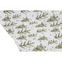 DKD Home Decor Camino de Mesa de Algodón con Diseño de Árboles, Verde, 50x150 cm