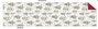 DKD Home Decor Camino de Mesa de Algodón con Diseño de Árboles, Verde, 50x150 cm