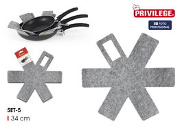 Inde Set de 5 Separadores para Sartén Privilege 34 cm (24 Unidades)