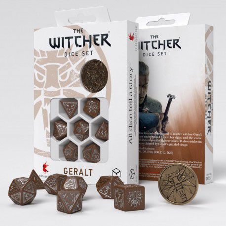 The Witcher Pack de Dados Geralt Roach's Companion (7)