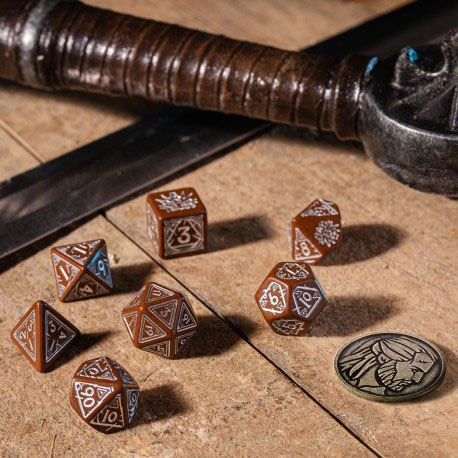 The Witcher Pack de Dados Geralt Roach's Companion (7)
