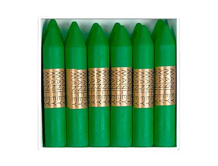 Manley Lapices Cera Unicolor Verde Primavera N.25 Caja 12 Unidades