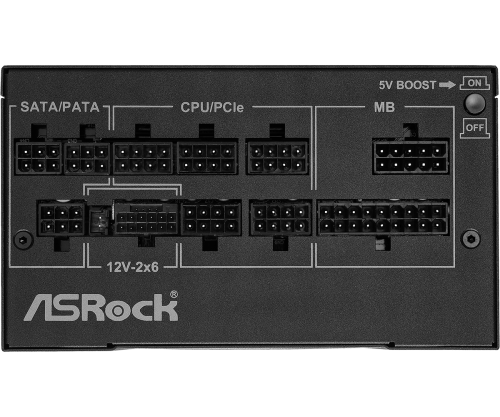 ASRock Fuente de Alimentación PG-850G 850W 80 Plus Gold ATX Modular Negro 90-UXP085-GFEAAB ASRock Fuente de Alimentación PG-850G 850W 80 Plus Gold ATX Modular Negro 90-UXP085-GFEAAB