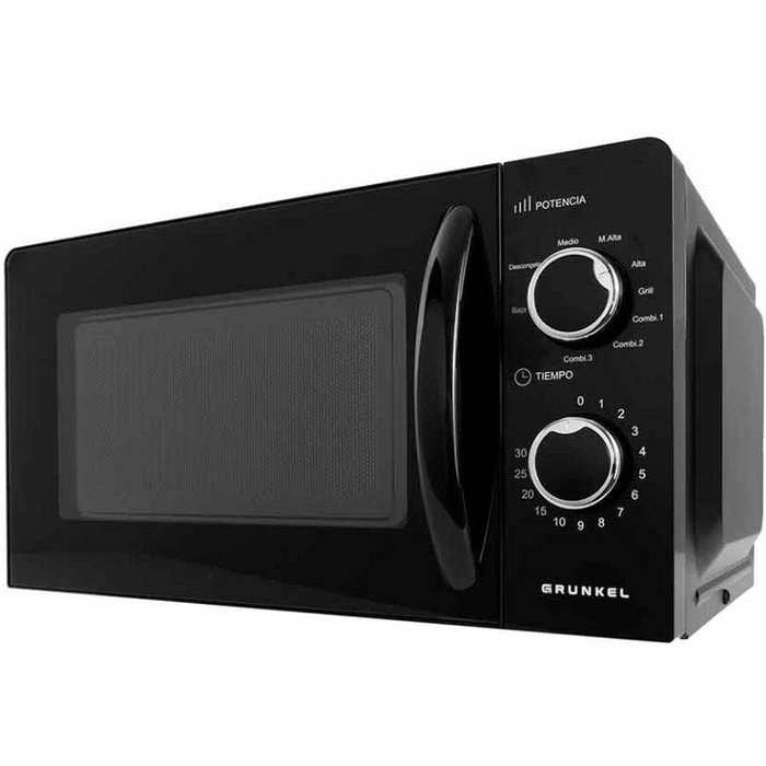 Grunkel Microondas MWG-20NG 700W con Función Grill Negro Grunkel Microondas MWG-20NG 700W con Función Grill Negro