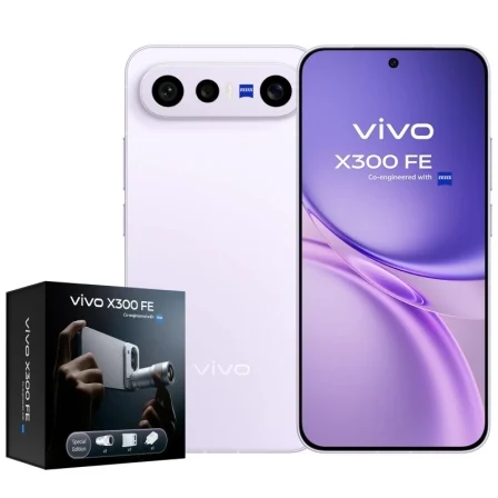Vivo X300 FE 12GB/512GB 6.31" 5G Smartphone Púrpura + Extensor Teleobjetivo Vivo X300 FE 12GB/512GB 6.31" 5G Smartphone Púrpura + Extensor Teleobjetivo