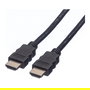 VALUE 4K HDMI Ultra HD Cable 1.5 m Negro con Ethernet, Resolucion 3840x2160 60Hz, 11.99.5688