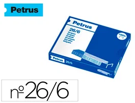 Petrus Grapas 26/6 Galvanizada Caja de 1000 Unidades