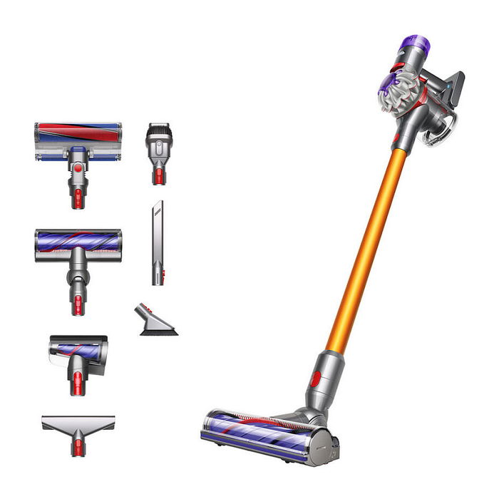 Dyson V8 Absolute Aspiradora Escoba 2 en 1 Inalámbrica Sin Bolsa, Ciclónica, con Cepillo Motorizado, para Alfombra y Suelo Duro