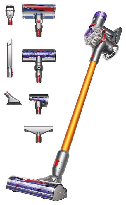 Dyson V8 Absolute Aspiradora escoba Plata, Amarillo Dyson V8 Absolute Aspiradora escoba Plata, Amarillo