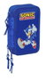 Safta Plumier Triple Sonic the Hedgehog con 37 piezas