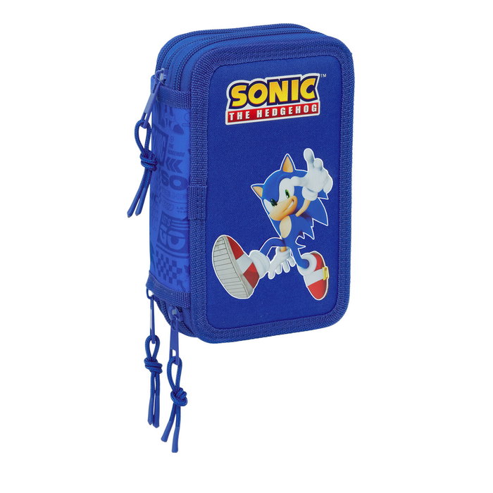 SAFTA Plumier Sonic the Hedgehog Triple 37 piezas