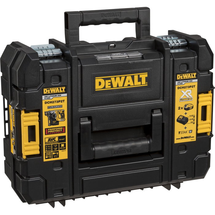 Dewalt DCH273P2T Martillo Combinado SDS-Plus XR 18V Brushless con 2 Baterías 5Ah Dewalt DCH273P2T Martillo Combinado SDS-Plus XR 18V Brushless con 2 Baterías 5Ah