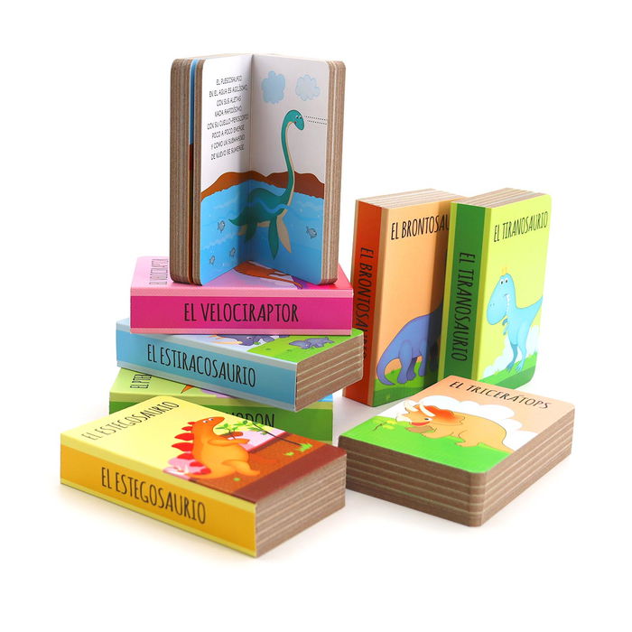 Manolito Books 12745 Set de 8 Libros Los Dinosaurios en Español para 3-4 Años